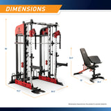 Marcy SM-7553 Deluxe Smith & Squat System