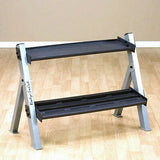 Body Solid REVERSIBLE (2-in-1) Dumbbell & Kettlebell Rack