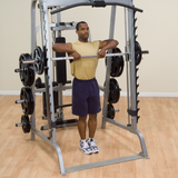 Body Solid GS348QP4 Smith Machine w/ 200lb Stack (Bench Not Included)