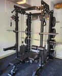 Vesta Pro Series 3-in-1 Ultimate Half Rack, Smith Machine, & Functional Trainer Combo