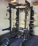 Vesta Pro Series 3-in-1 Ultimate Half Rack, Smith Machine, & Functional Trainer Combo