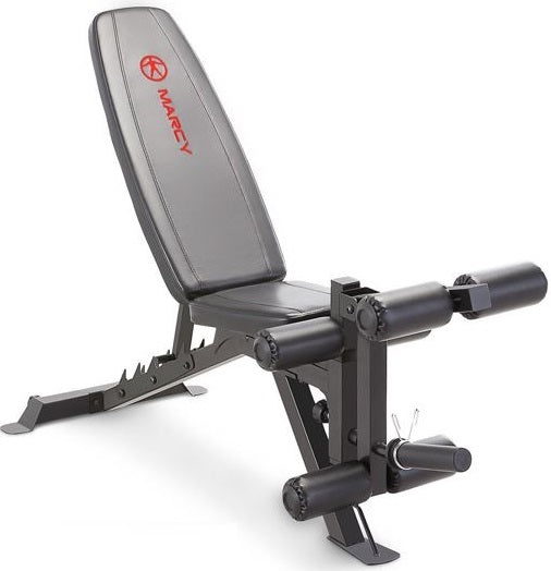 Marcy Deluxe Utility Bench w/ Leg Extension – Mike's Fitness