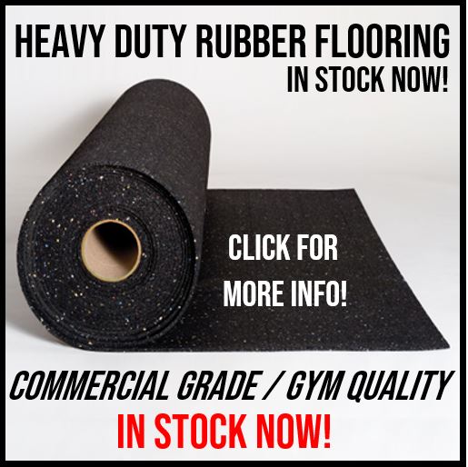Heavy Duty Rubber Flooring Rolls / Gym Mats (IN STOCK) – Mike's
